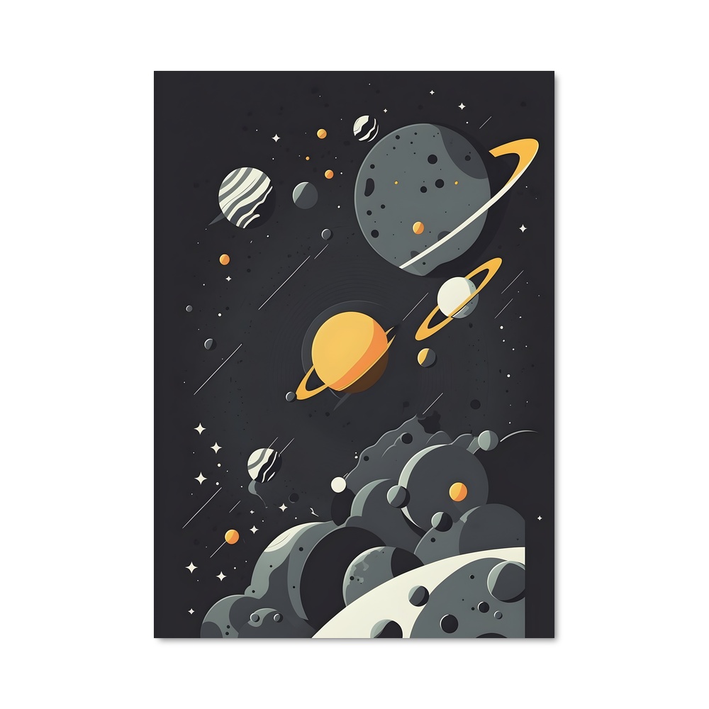 Poster Épuré espace envoûtant